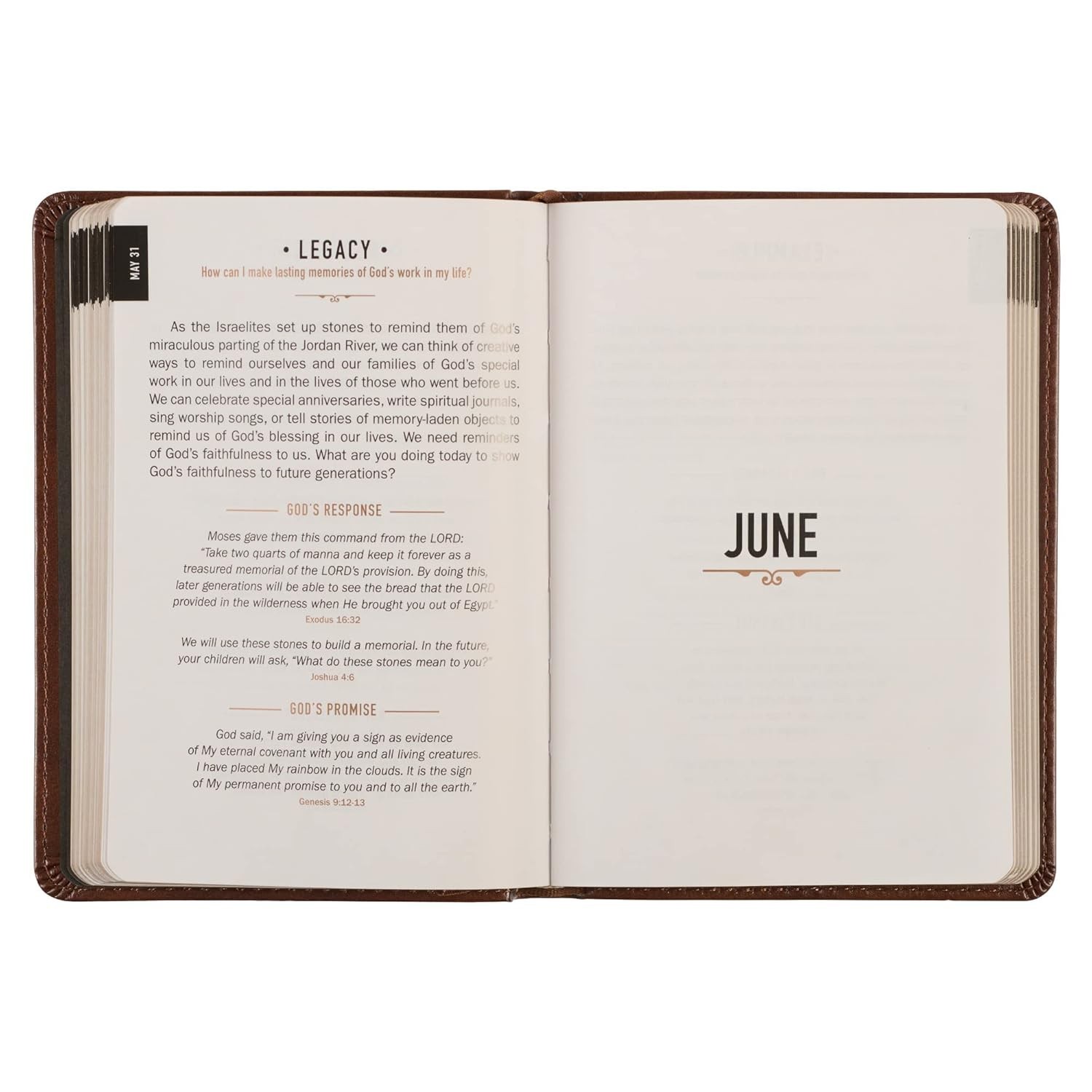 One Minute with God for Men 365 Devotions Brown Faux Leather