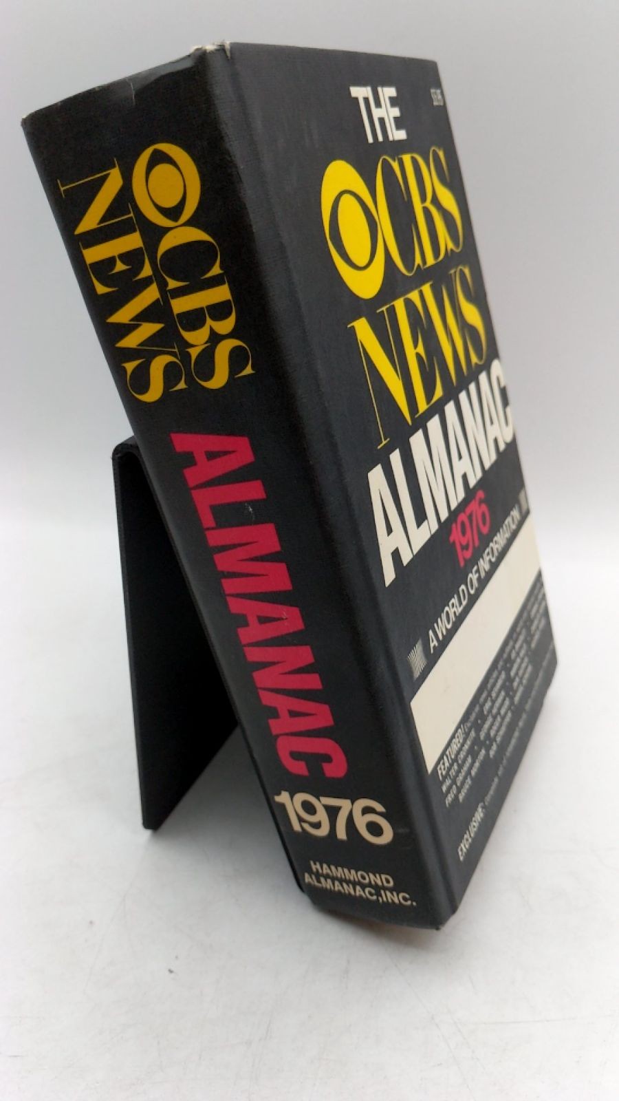 THE CBS News Almanac 1976 Sylvia Westerman, Laurence Urdang Hardcover 1976