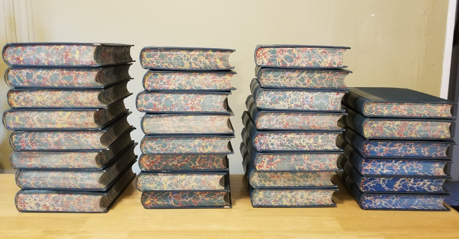 30 volume set Ninth Edition Encyclopedia Britannica Reprint 1890’s Henry G Allen