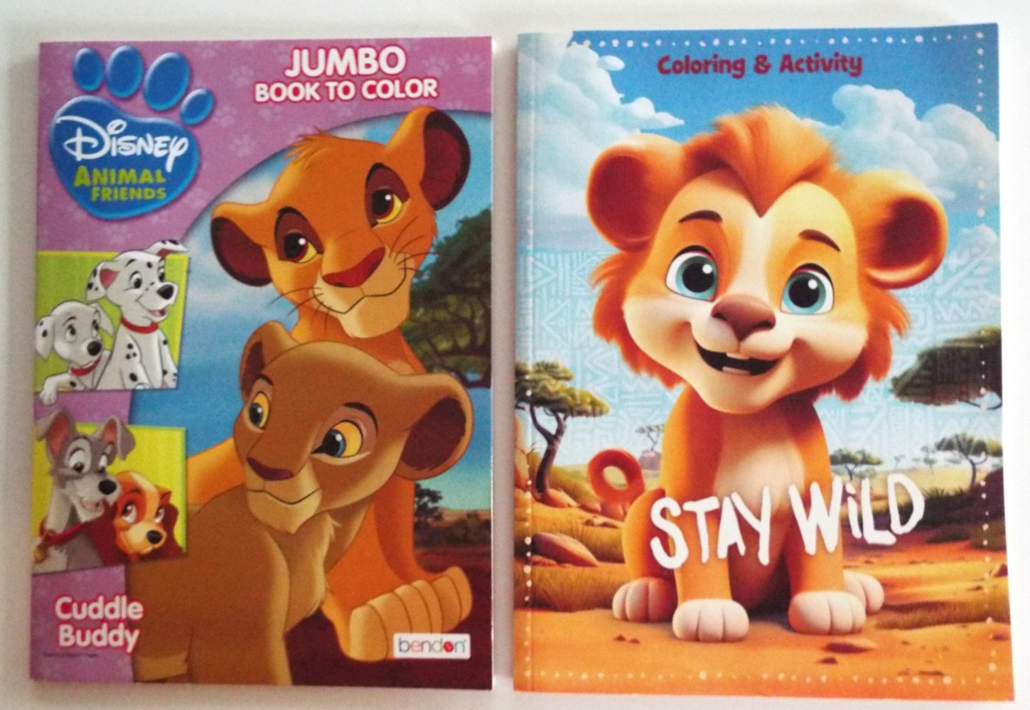2: Disney Animal Friends Jumbo Coloring &Activity Book & Dreamtivity Stay Wild