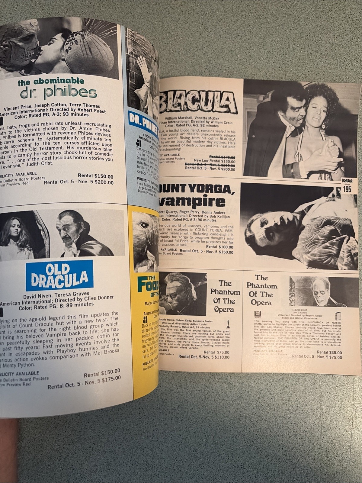 1978 MOVIES FROM SWANK Catalog 16mm Rentals Sting Clockwork Orange Taxi Driver