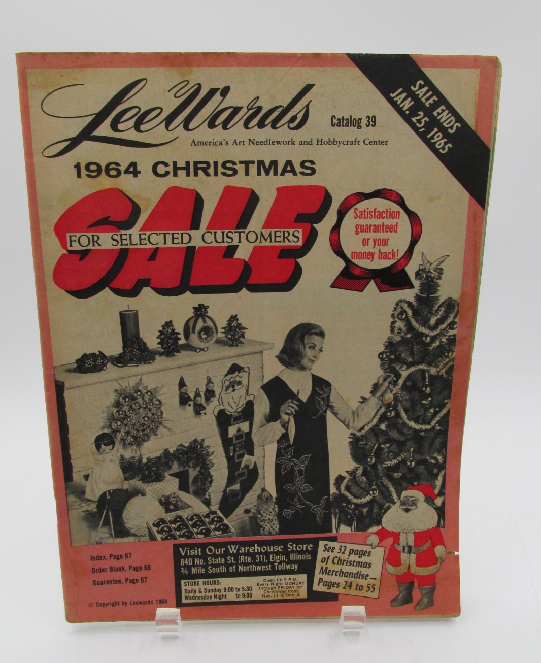 Lee Wards 1964 Christmas Catalog 39 Art Needlework & Hobbycraft Center 80 Pages