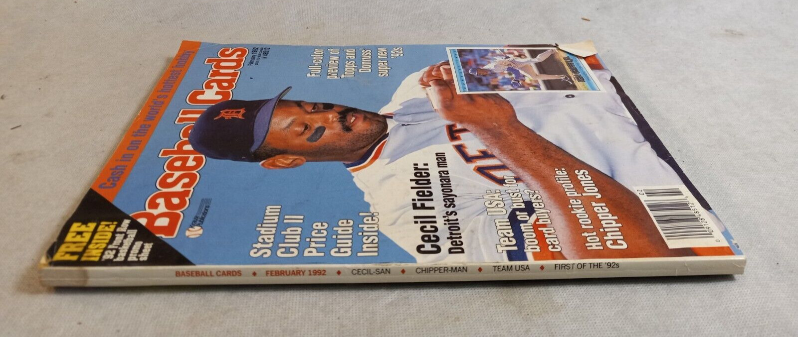 February 1992 BASEBALL CARDS Paperback Magazine by KRAUSE PUBLICATIONS