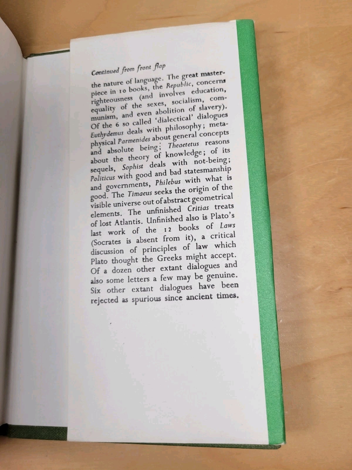 Loeb Classical Library Plato Republic Volume 1 Books 1-5 NICE!