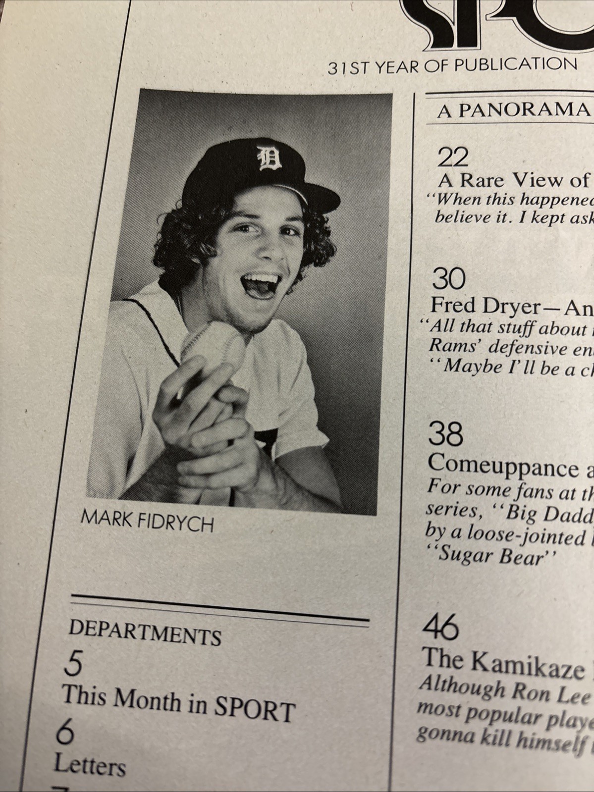 SPORT MAGAZINE (July 1977 Vol. 65 No. 1) – MARK FIDRYCH Detroit Tigers – MLB