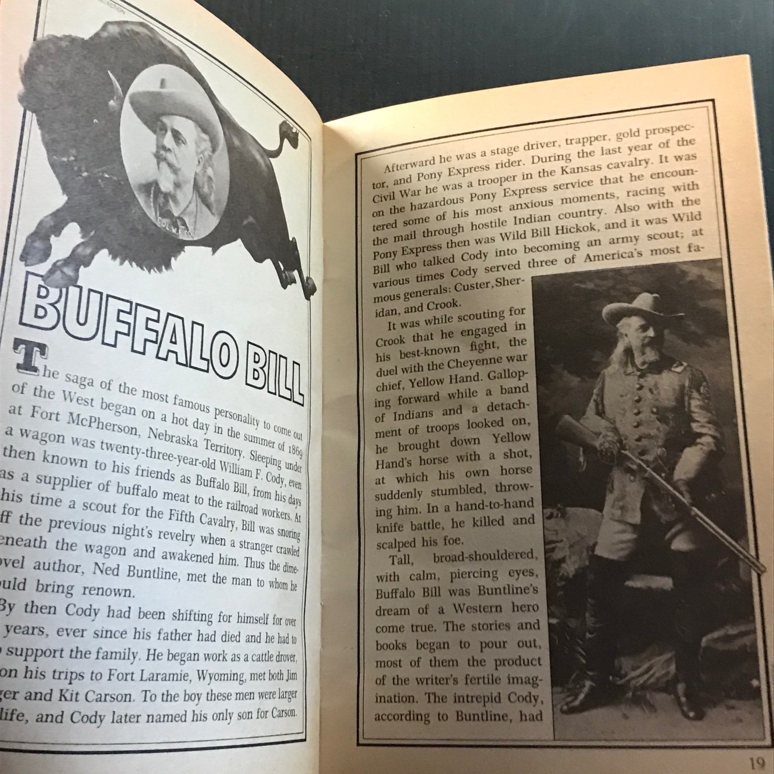 Legendary Characters of the Old West 1976 First Edition Illustrated Booklet