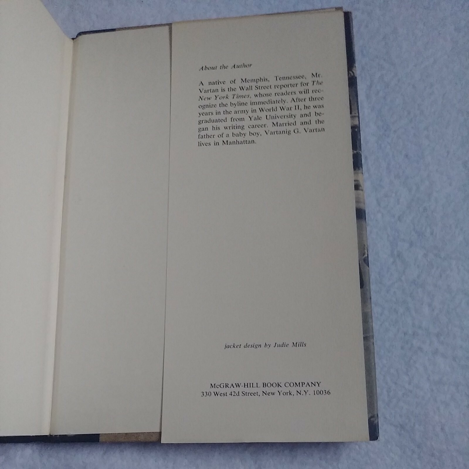 50 Wall Street by Vartanig G. Vartan Hardcover Self Help Bestseller