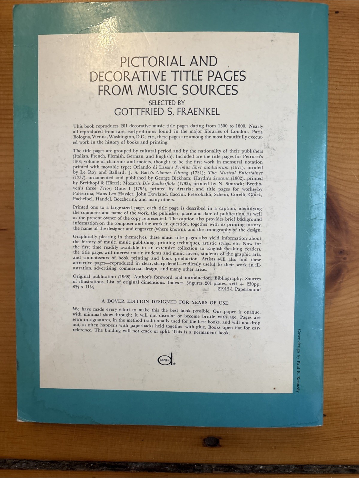 Pictorial and Decorative Title Pages from Music Sources: 200 Examples 1500-1800