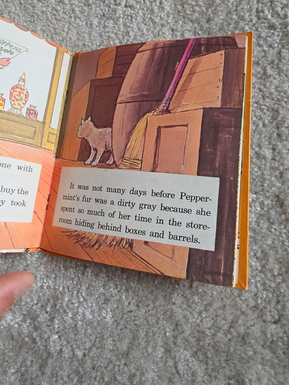 Rare VINTAGE 1966 Peppermint Cat Children’s Whitman Book. Tell-a-tale. Hardcover