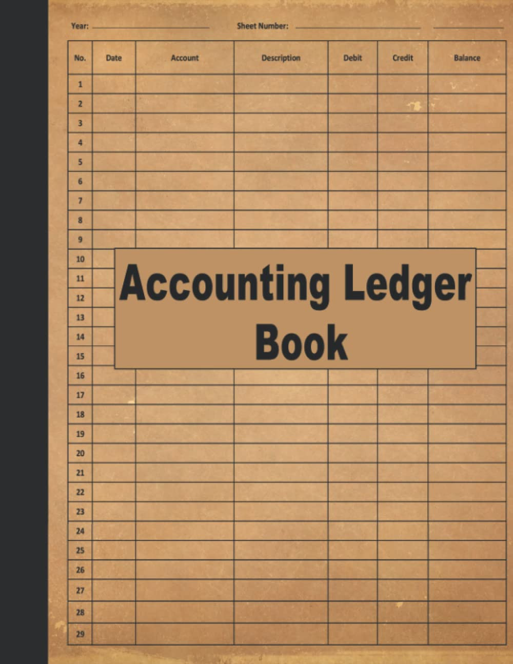 Accounting Ledger Book: Account Ledger Book, Bookkeeping Record Book, Small Busi