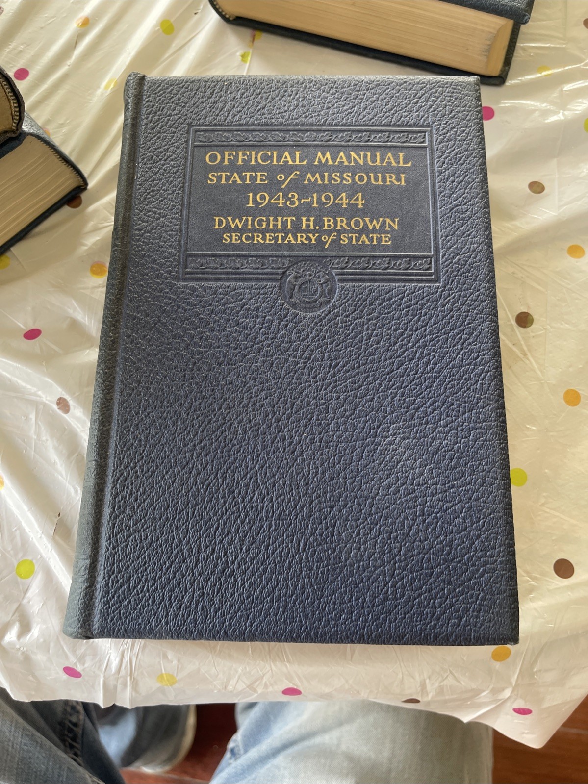 1941 – 1950 Official Manual State Missouri blue book Dwight H Brown 5 Book Lot