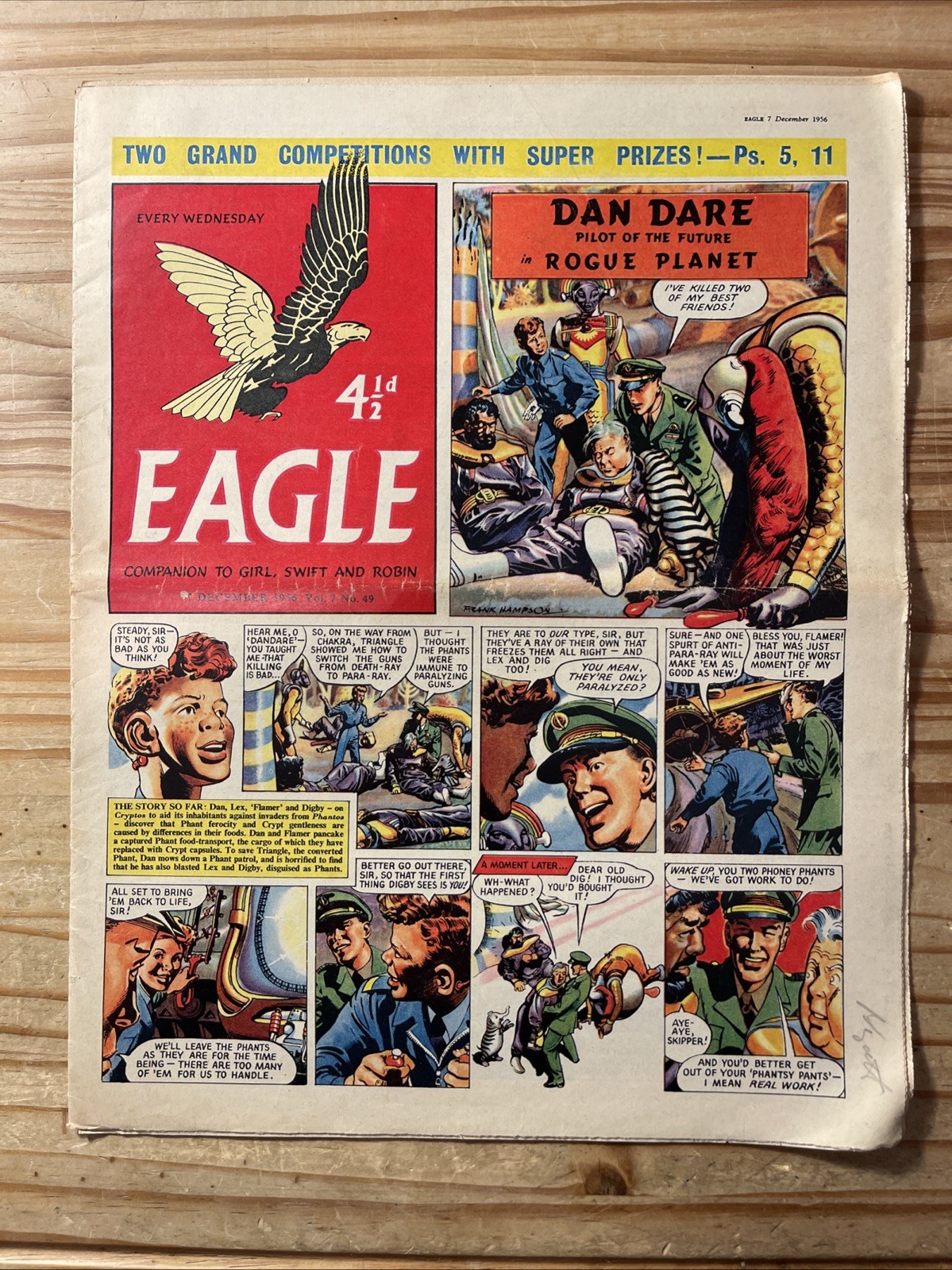 Eagle Comic X10 G to VG 1956 Vol 7 #40 to 49 Consecutive, Dan Dare