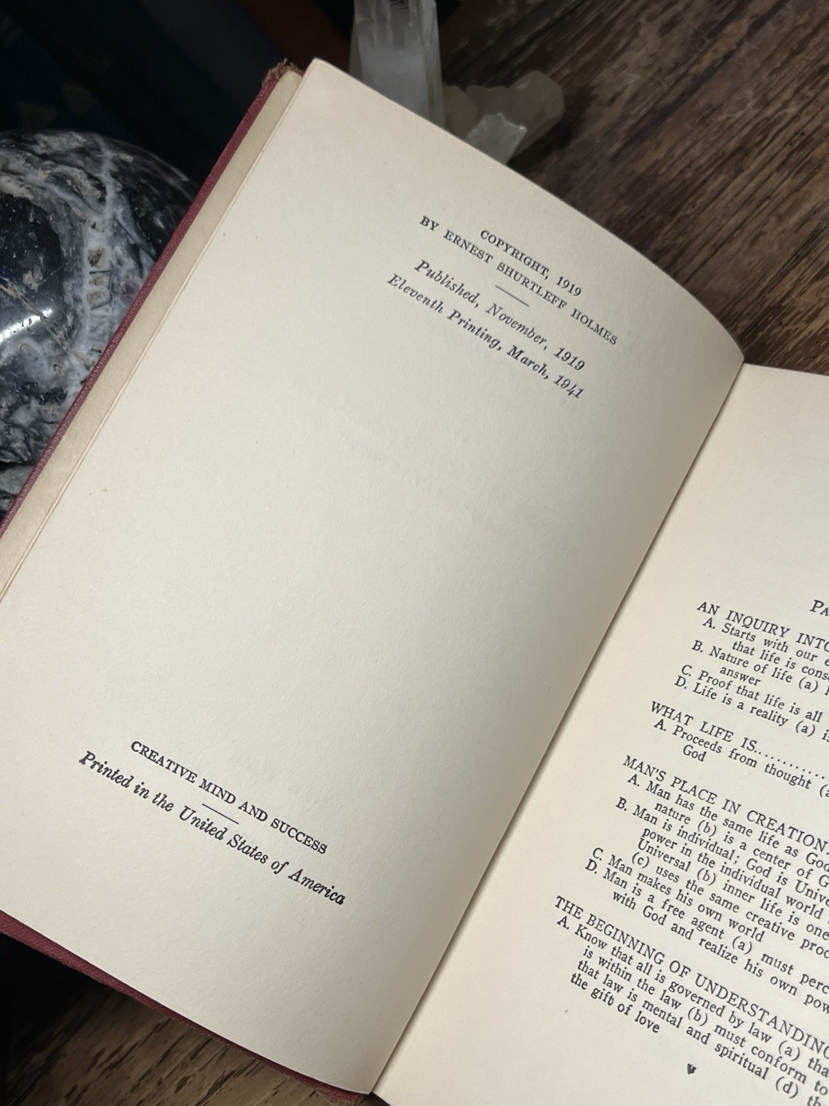 1941 – Creative Mind and Success – Ernest Holmes , New Thought , Mind Power