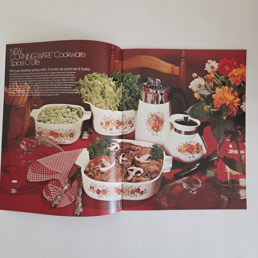 Corning Ware 1973 Sales Catalog Electromatics Lot Spice O’life Cornflower