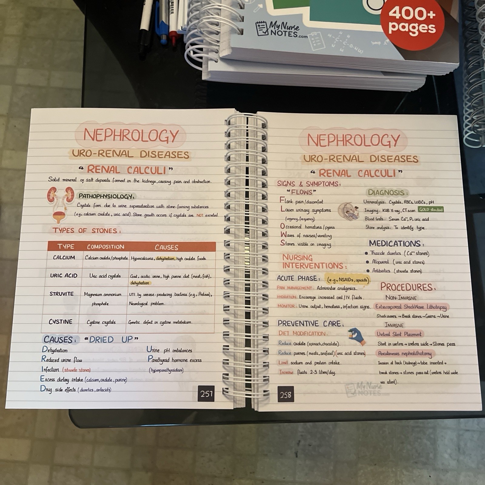 🔥New Nursing Success Bundle 400+ Page Handwritten Notes Designed to Ace Nursing