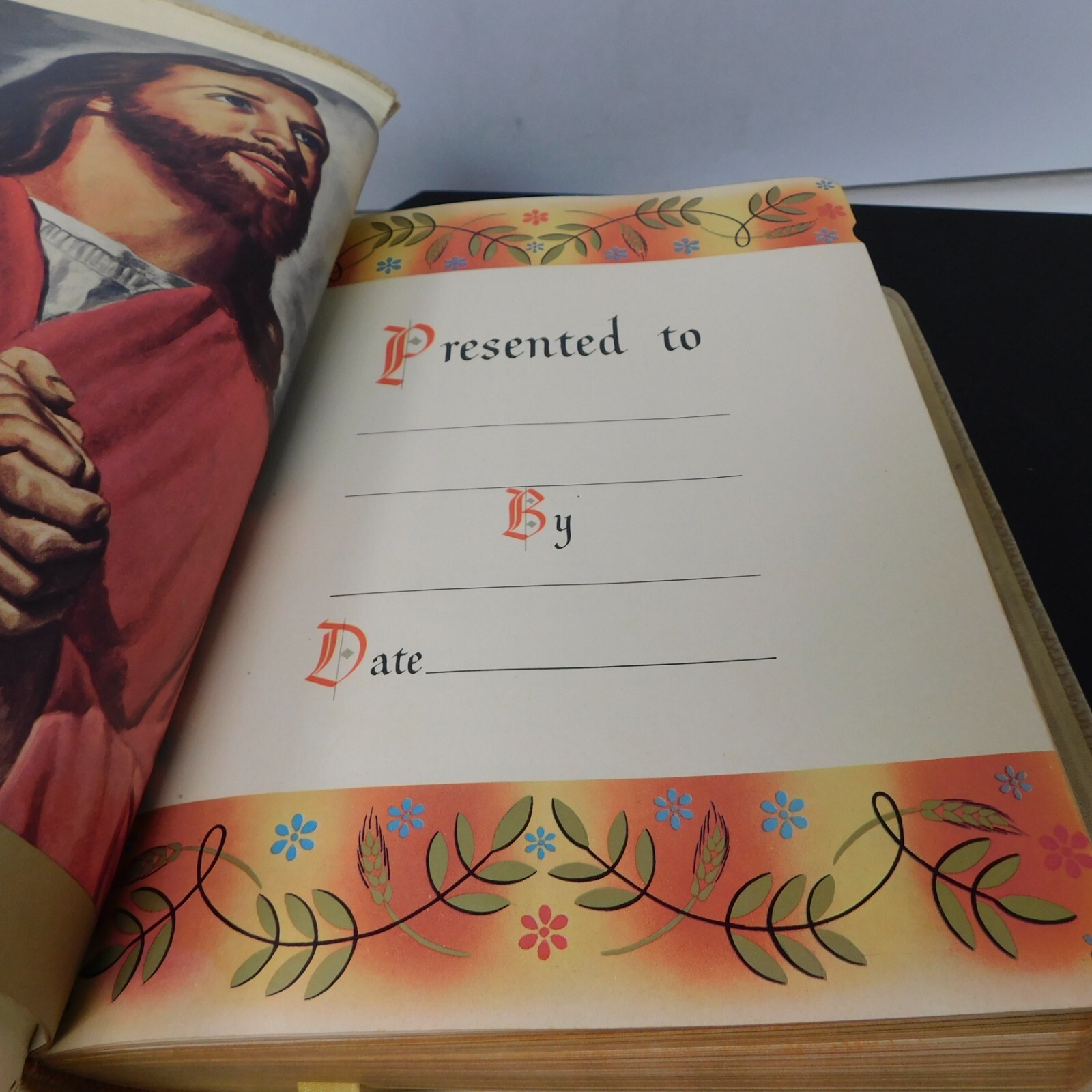 1959 The Holy Bible Spiritual Harvest Edition KJV (Leather, Indexed, USA)