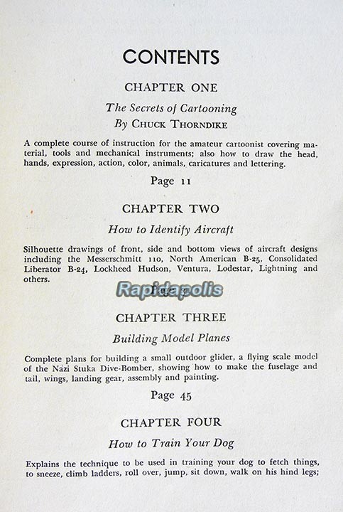 FUN for BOYS 1943 Edition 284 Heavily Illustrated Pages – Games, Hobbies, Sports