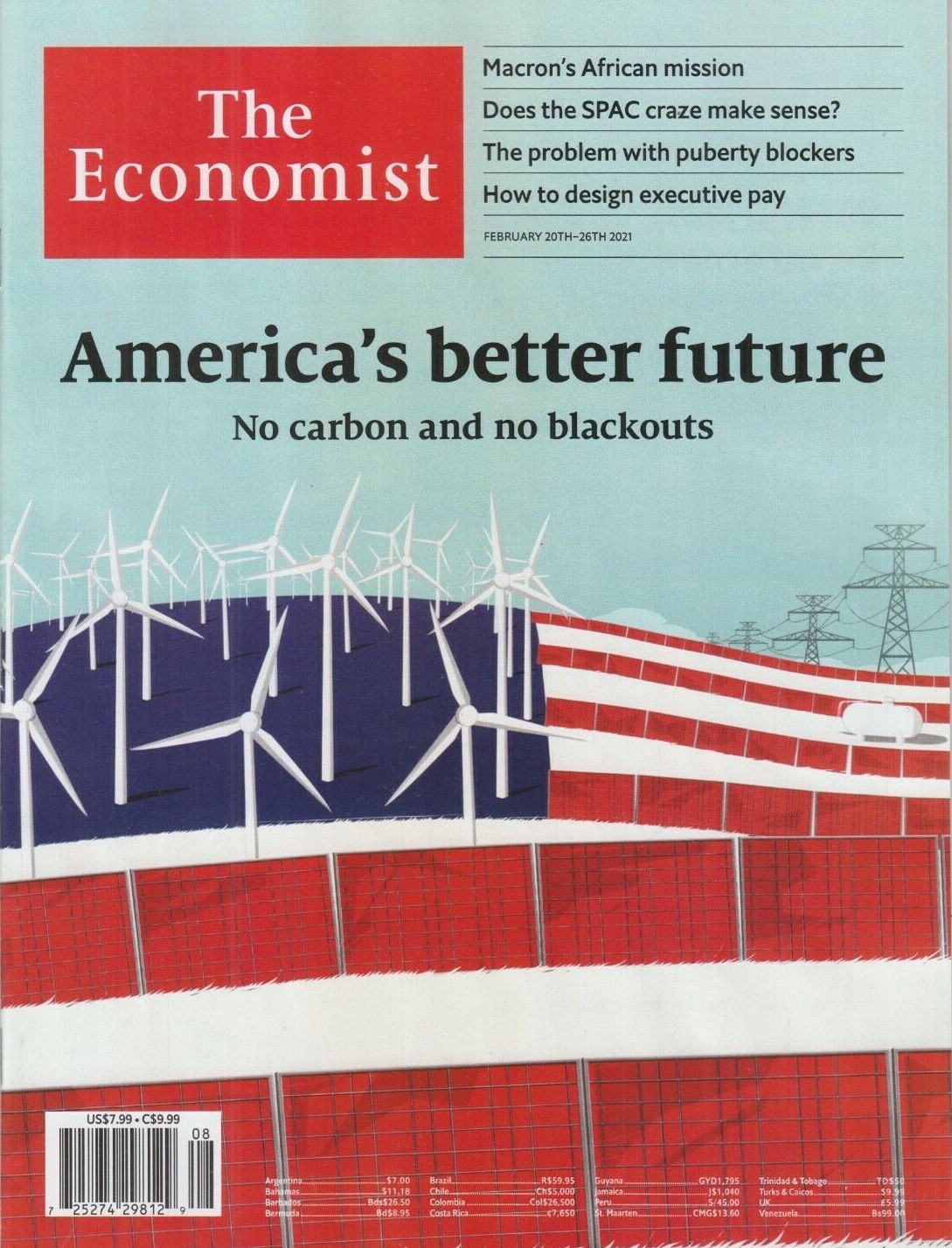 ECONOMIST FEB.20-26 2021 / AMERICA’S BETTER FUTURE NO CARBON AND NO BLACKOUTS.