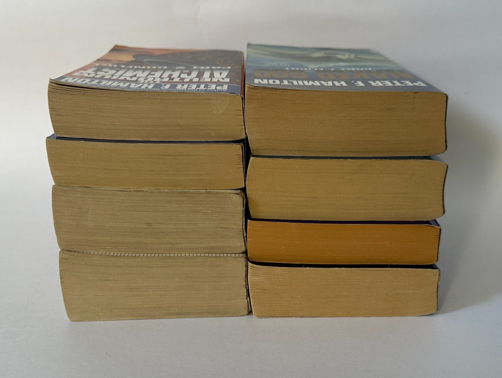 PETER F. HAMILTON Judas/Pandora/Mindstar/Alchemist/Naked God 8 MM Paperback LOT