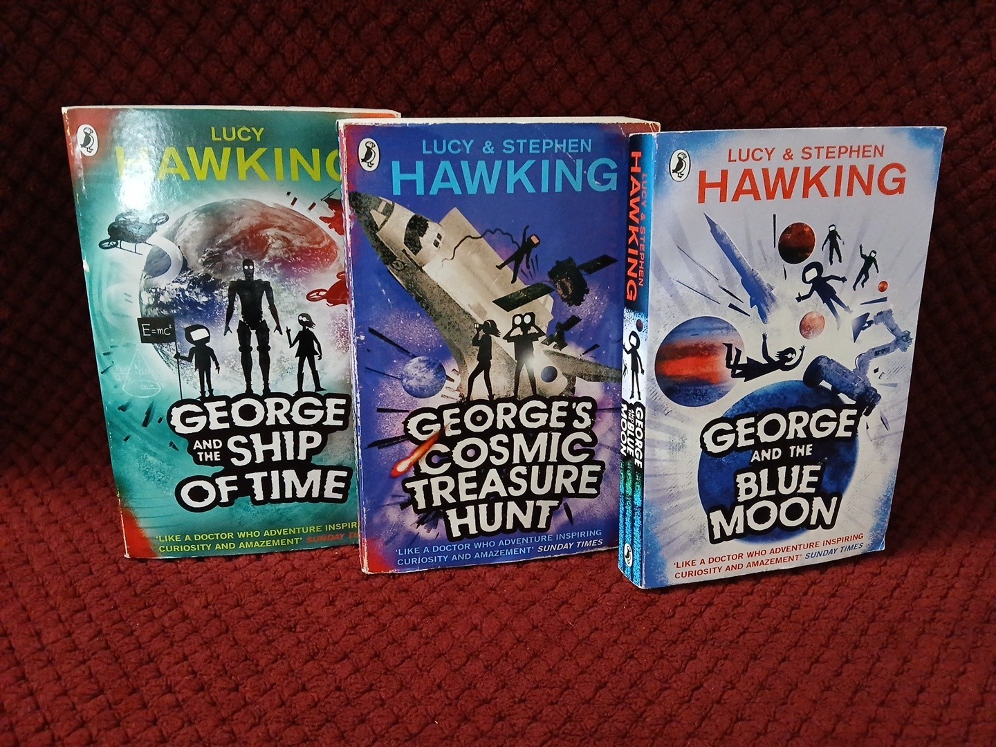 Lucy & Stephen Hawking lot of 3 paperback books from George’s Secret Key Series