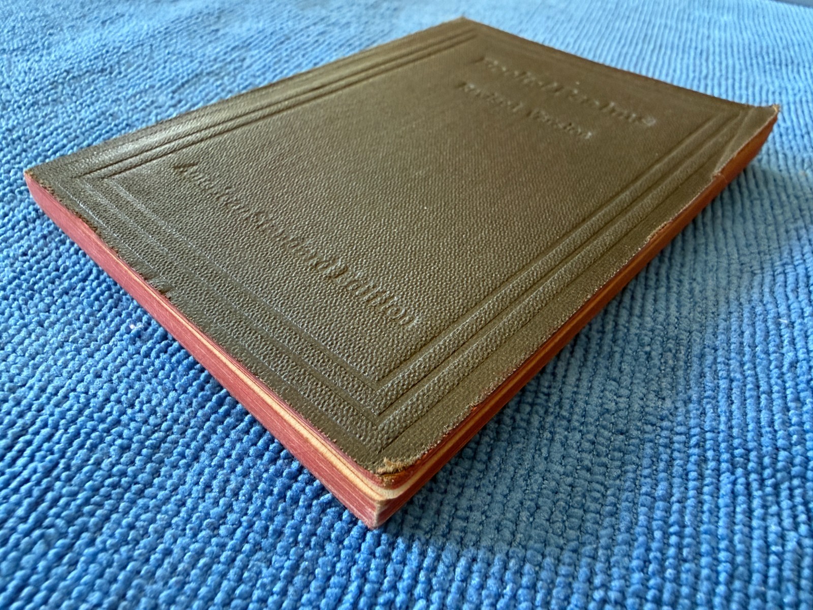 1901 Antique 4″ Book of Psalms revised ASV American Bible Society debossed cover