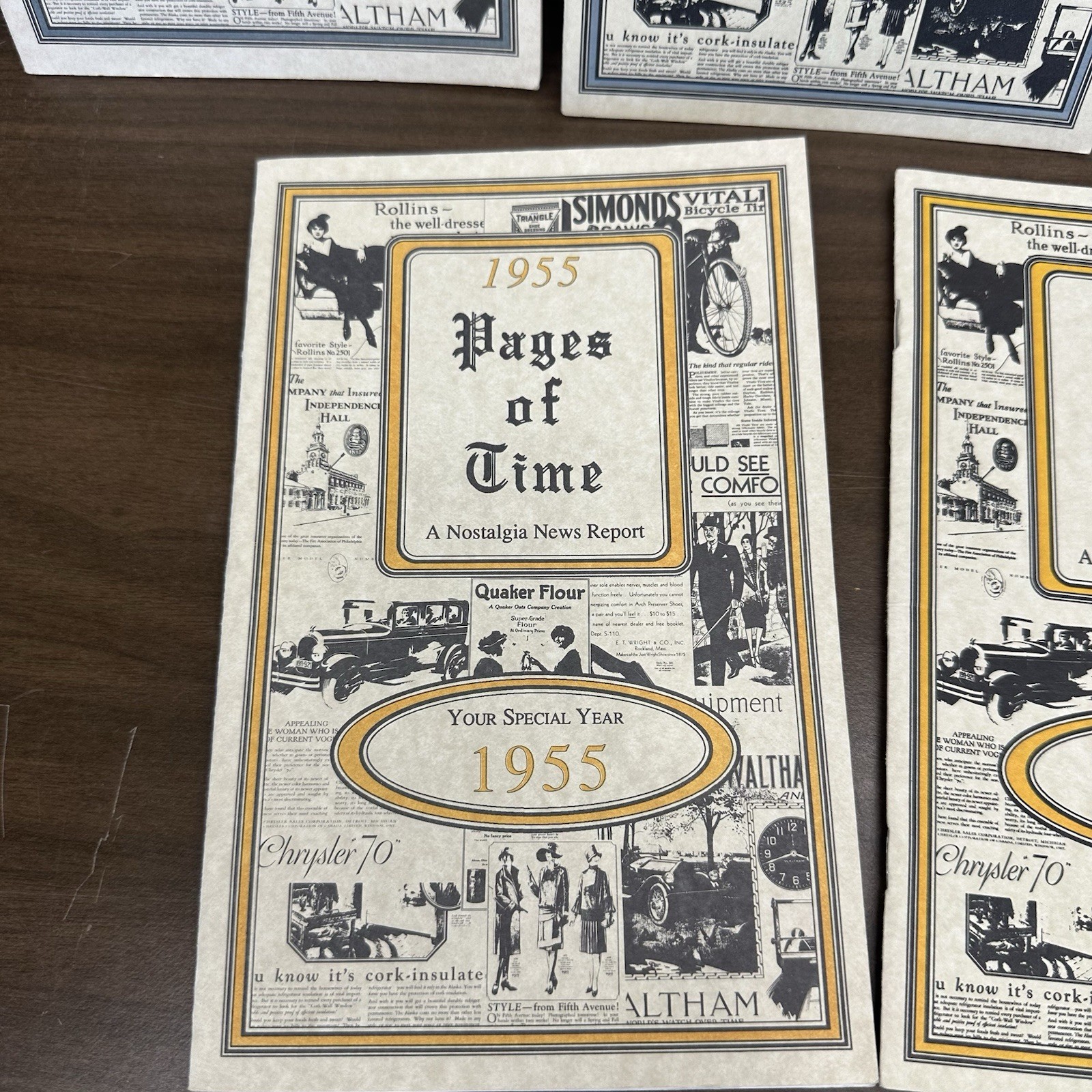 7 Year Pages Of Time Nostalgia News Report Booklet 1903, 07, 32, 33, 55, 58, 63