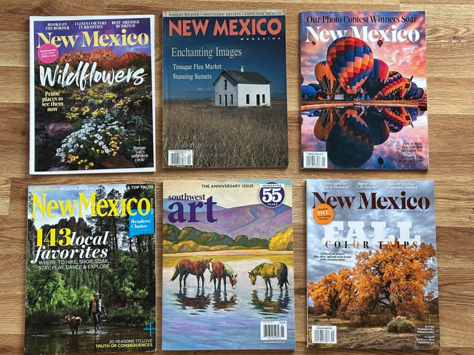 New Mexico Magazine (multi-year) Lot of 6 Issues Lifestyle Home Decor Recipes