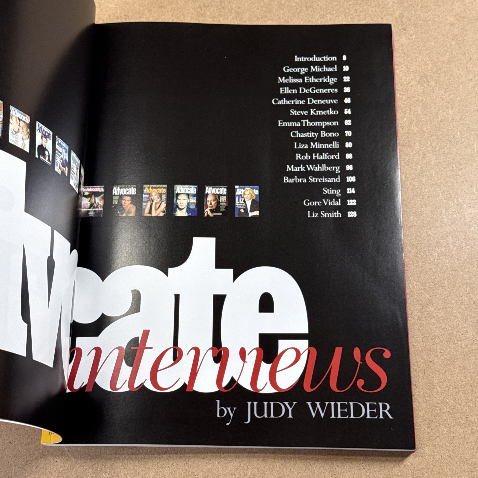 Celebrity: The Advocate Interviews, Vol 1, Sting George Michael 138 Pages