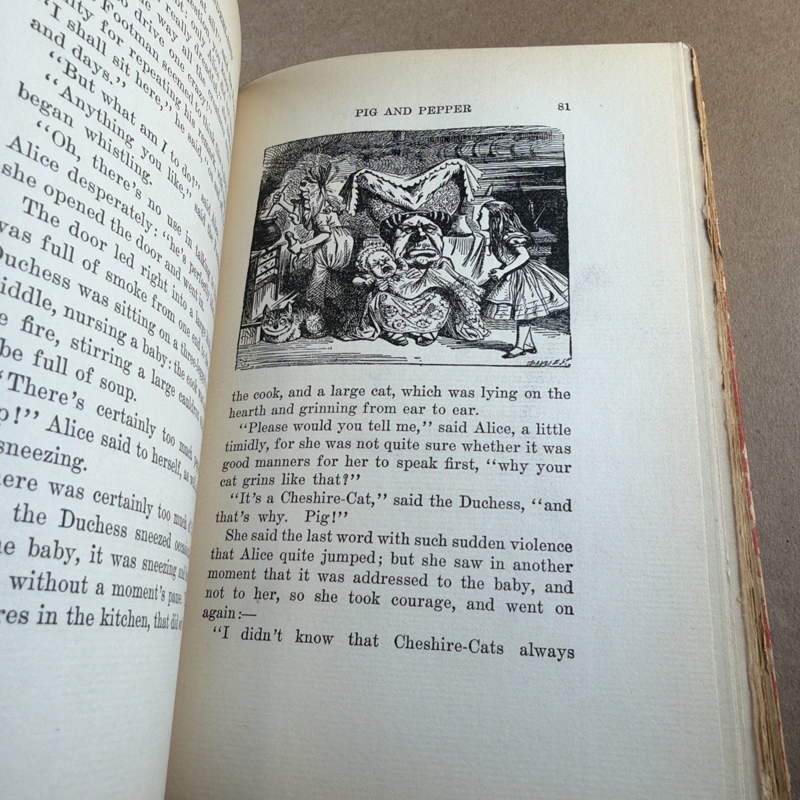 Lewis Carroll Alice in Wonderland Looking-Glass Snark 1925 HC Tenniel