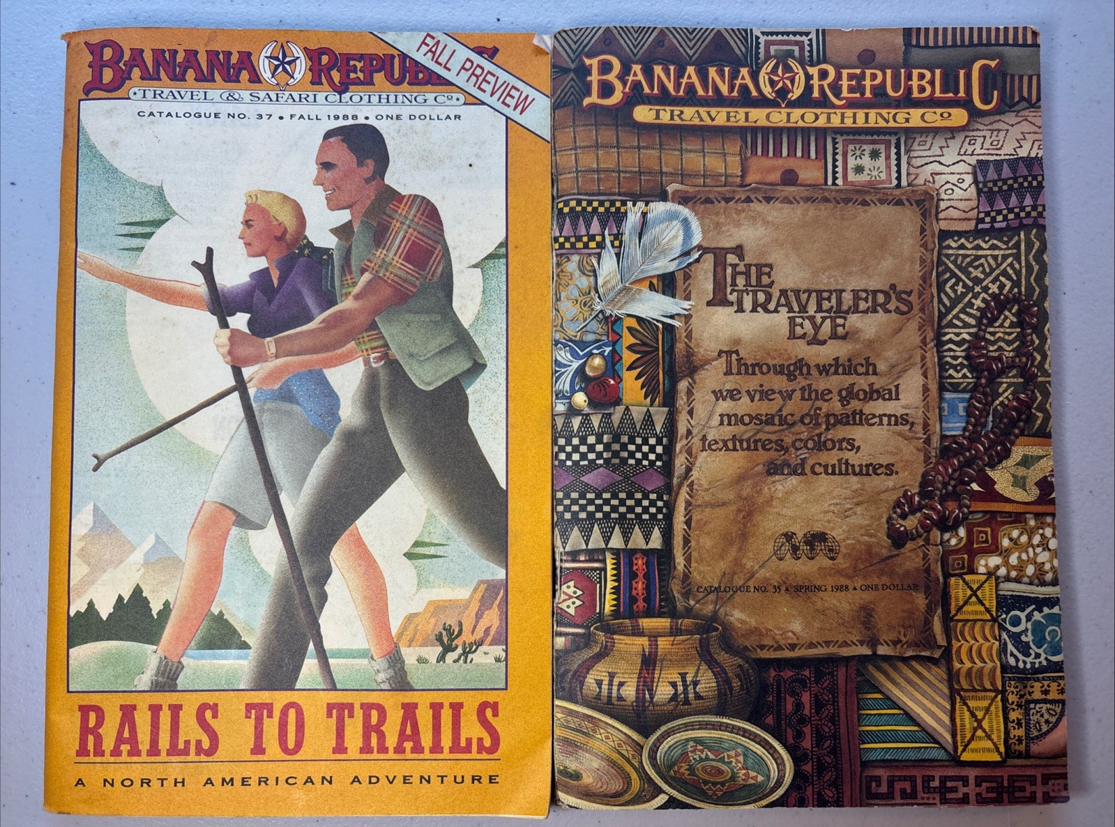 1988 Banana Republic Travel Clothing Co Catalogue No. 35 & 37 Spring & Fall