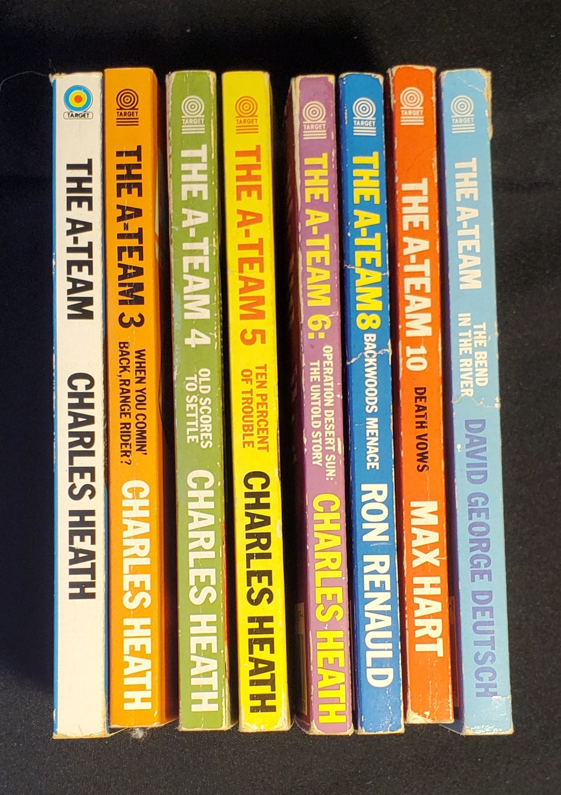 RARE Vintage A-Team Novels by Charles Heath – UK Version Target Books 84-85