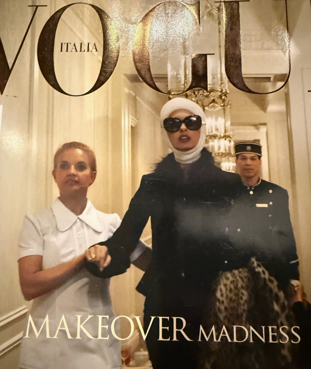 Vogue Italia July 2005 Linda Evangelista Steven Meisel MAKEOVER MADNESS #662