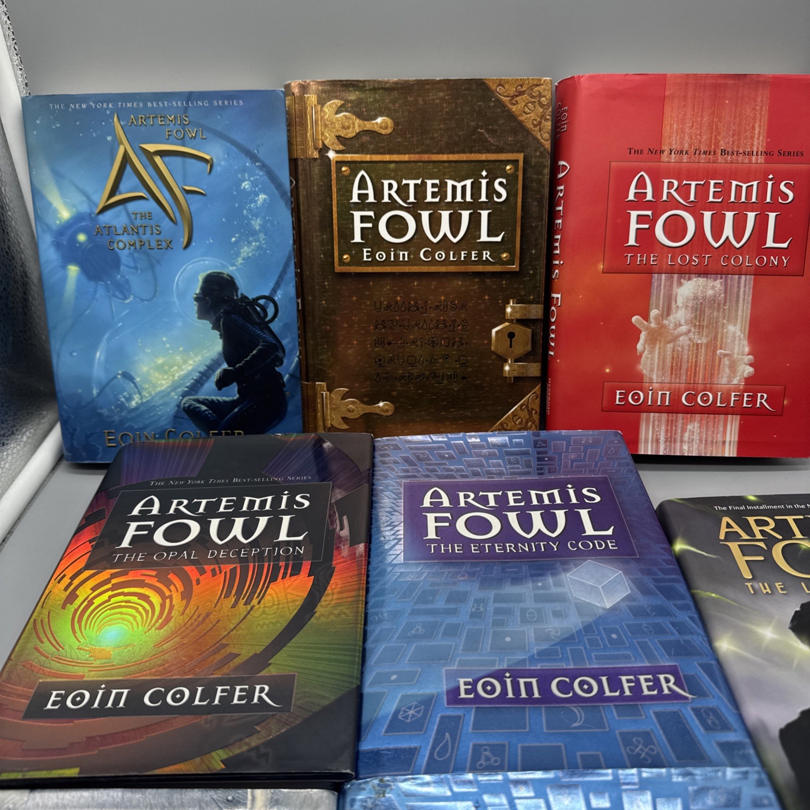 Artemis Fowl Mixed HC Book Lot Of 8 Hard Cover Eoin Colfer Duplicate