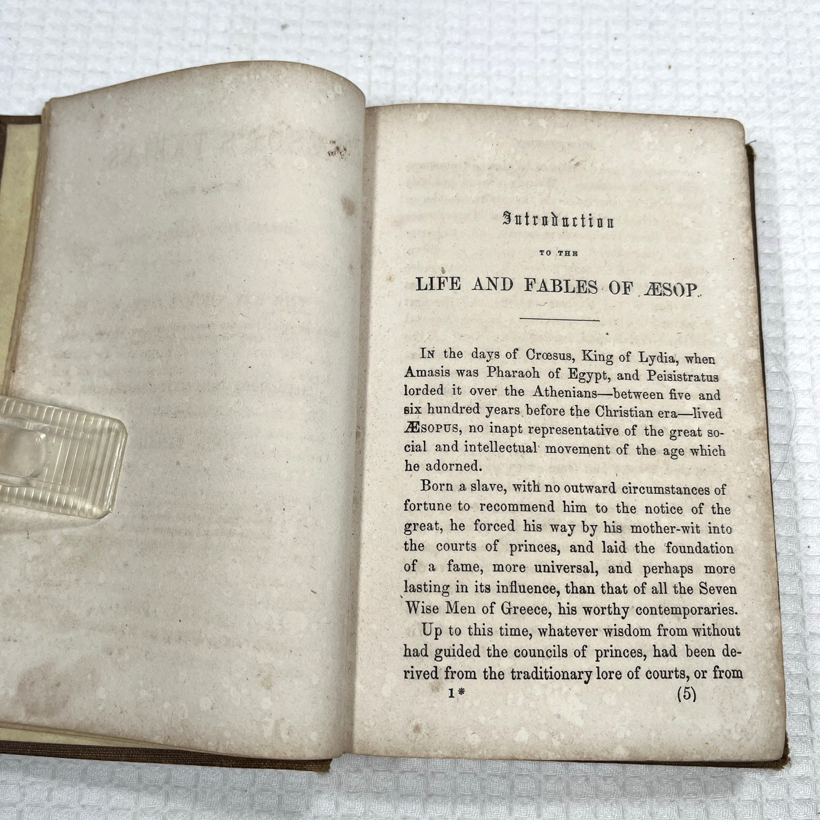 Aesop’s Fables Translated & Compiled Thomas James Illust John Tenniel NY, 1848