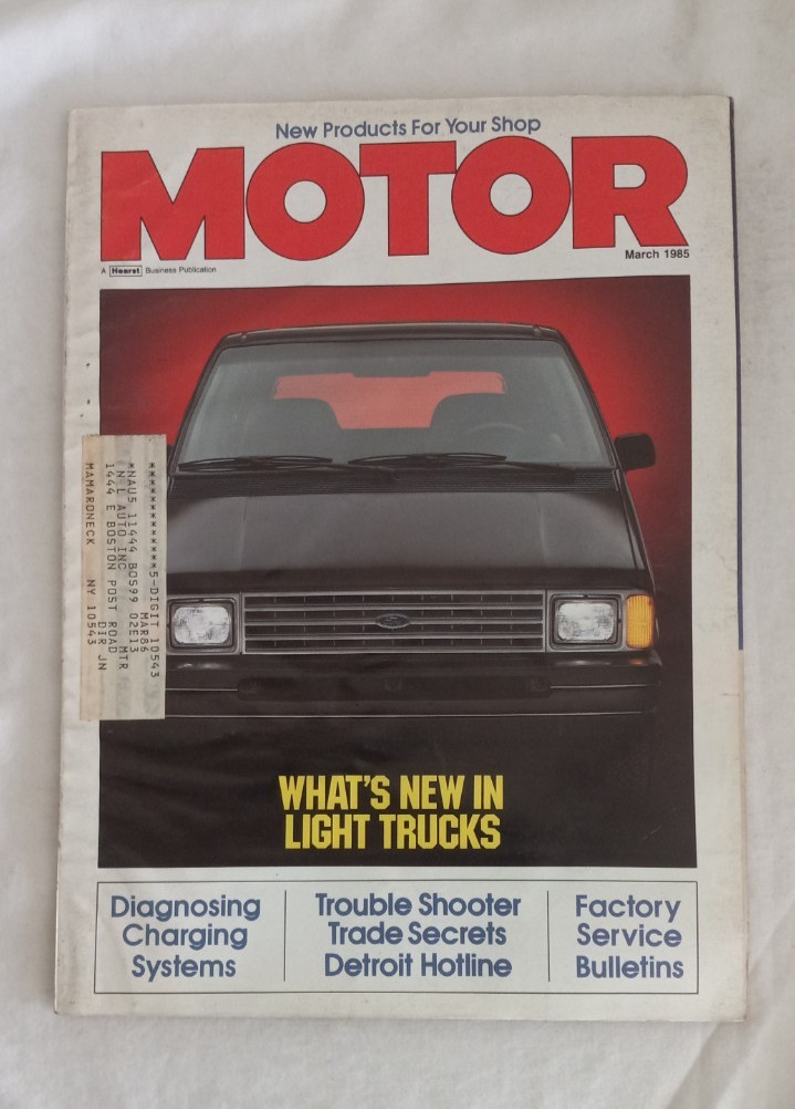 MOTOR Magazine March 1985 92 Pages Great Car repair Tips