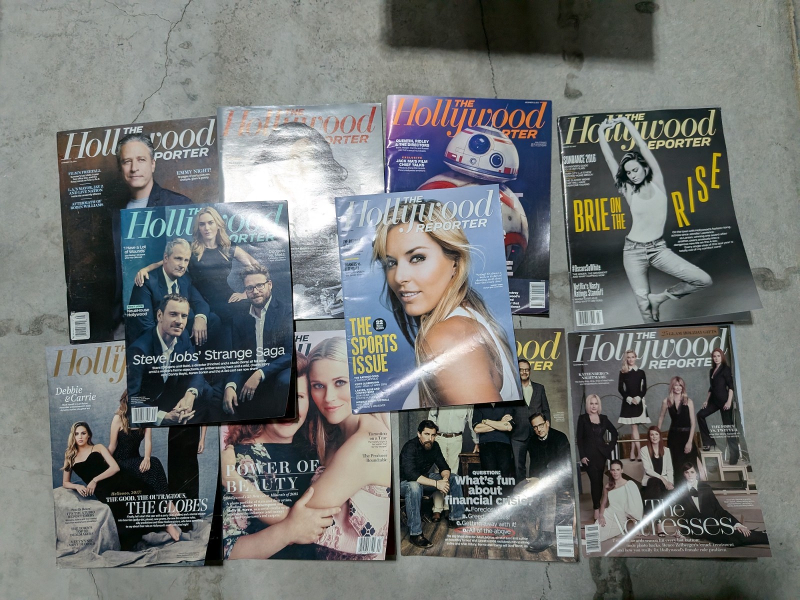 Hollywood Reporter Magazine LOT 2014/2015/2016/2017