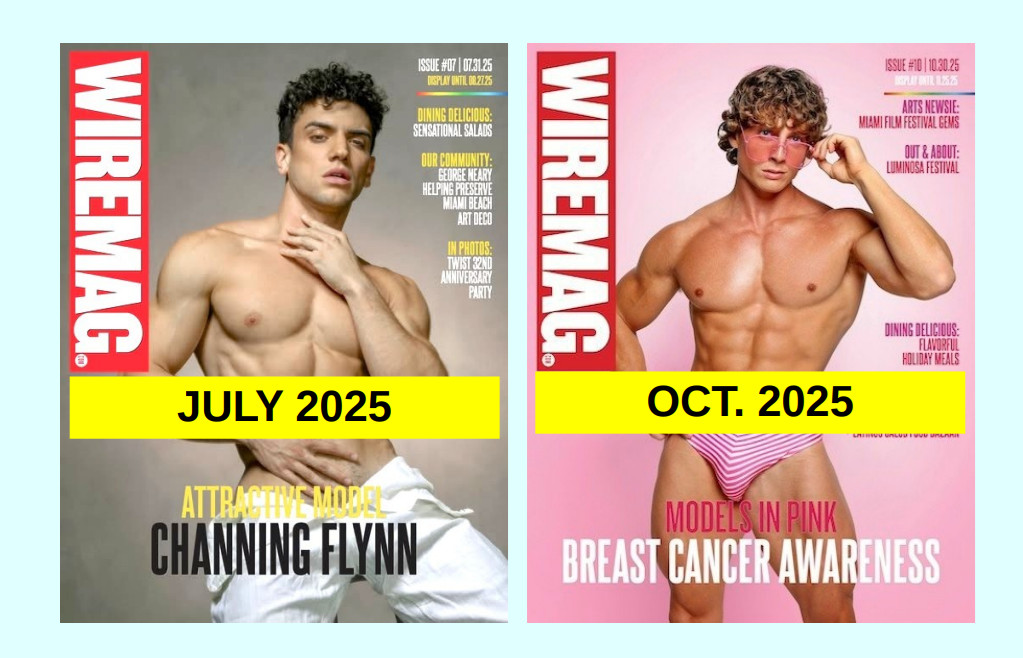 WIRE MAG – Miami Gay Lifestyle, Clubs, Male Cover Model