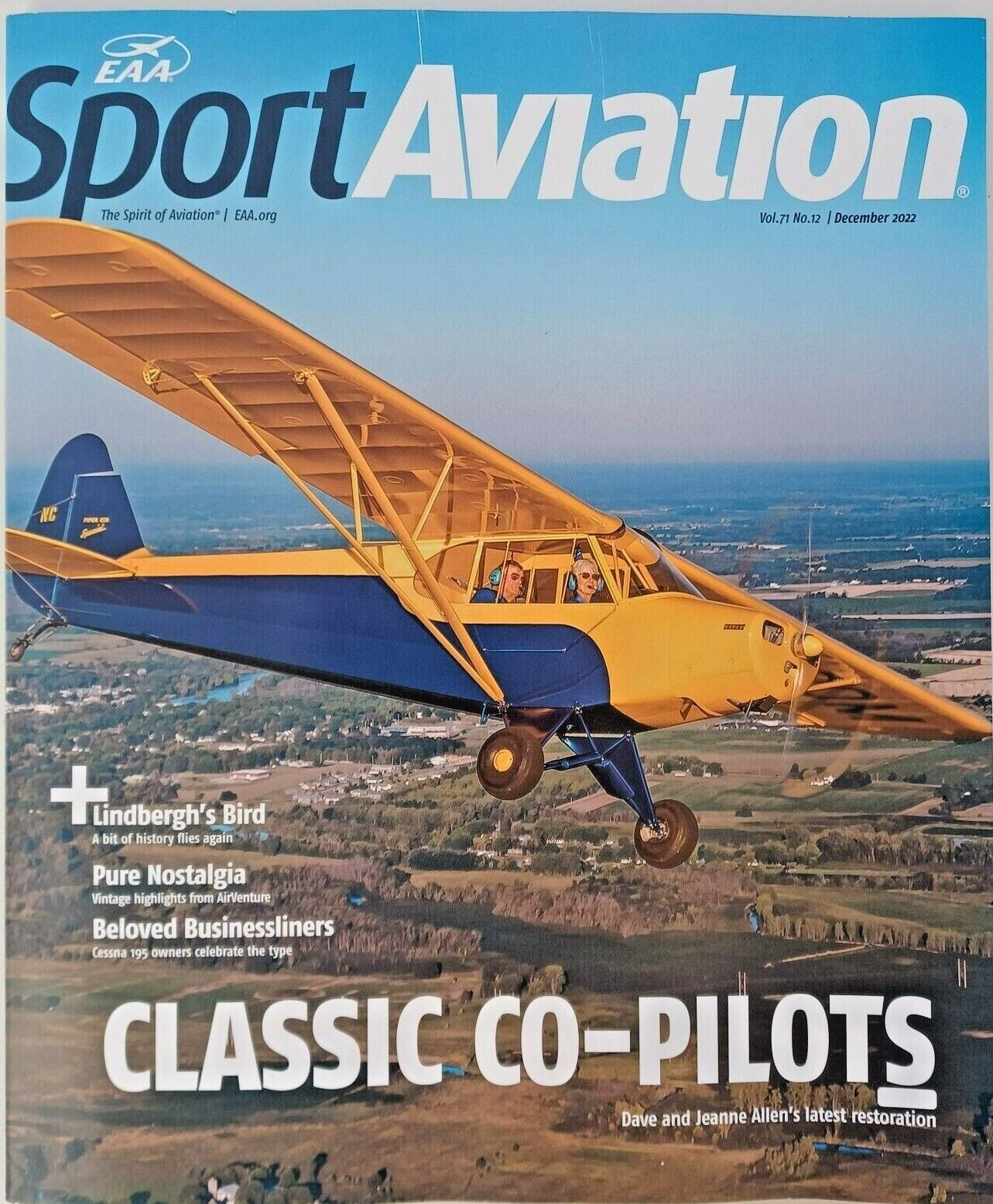 EAA Sport Aviation Magazine 2023,2022,2021,2020,2019 The Spirit of Aviation