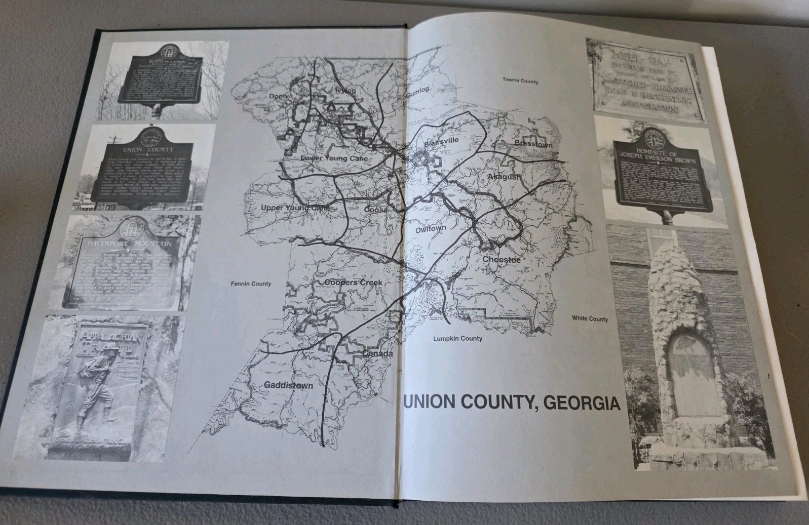 The Heritage of Union County, Georgia – Volume 1 Hardcover 1832-1994 (371 Pages)