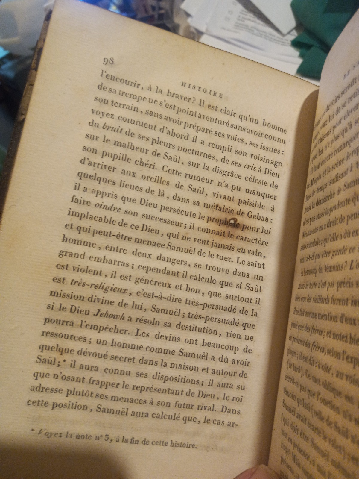 1822 HISTORY BOOK IN FRENCH SIGNED BY MARIO PEDRO ARATA! – HISTOIRE DE SAMUEL