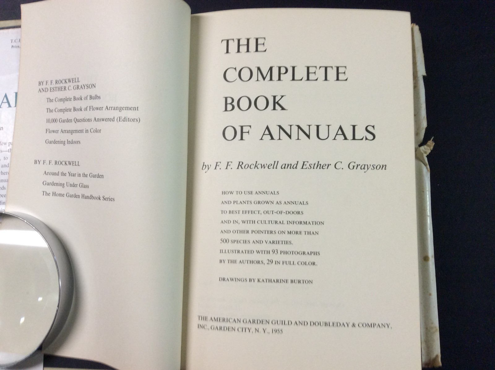 The Complete Book of Annuals F.F. Rockwell & Esther C. Grayson HC 1955 315 pages