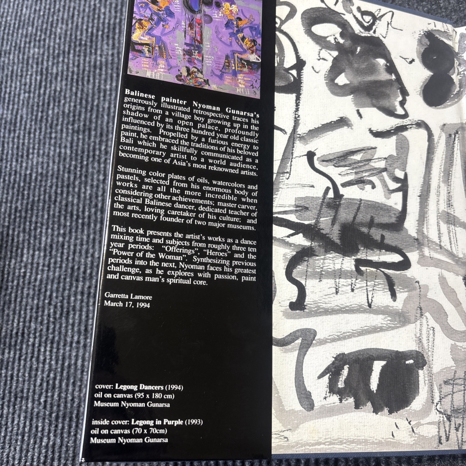 Nyoman Gunarsa Signed Limited Edition Art Book w/ Slipcase No. 331 of 1000