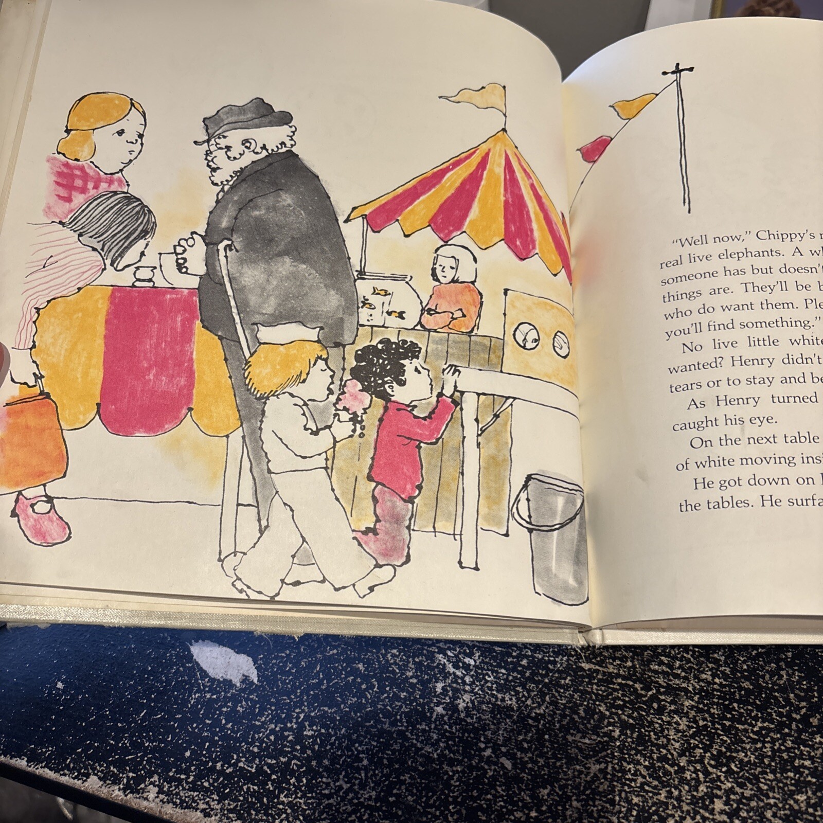 Vintage 1972 Children’s HC Henry’s Pennies Louise McNamara X-library Illustrated