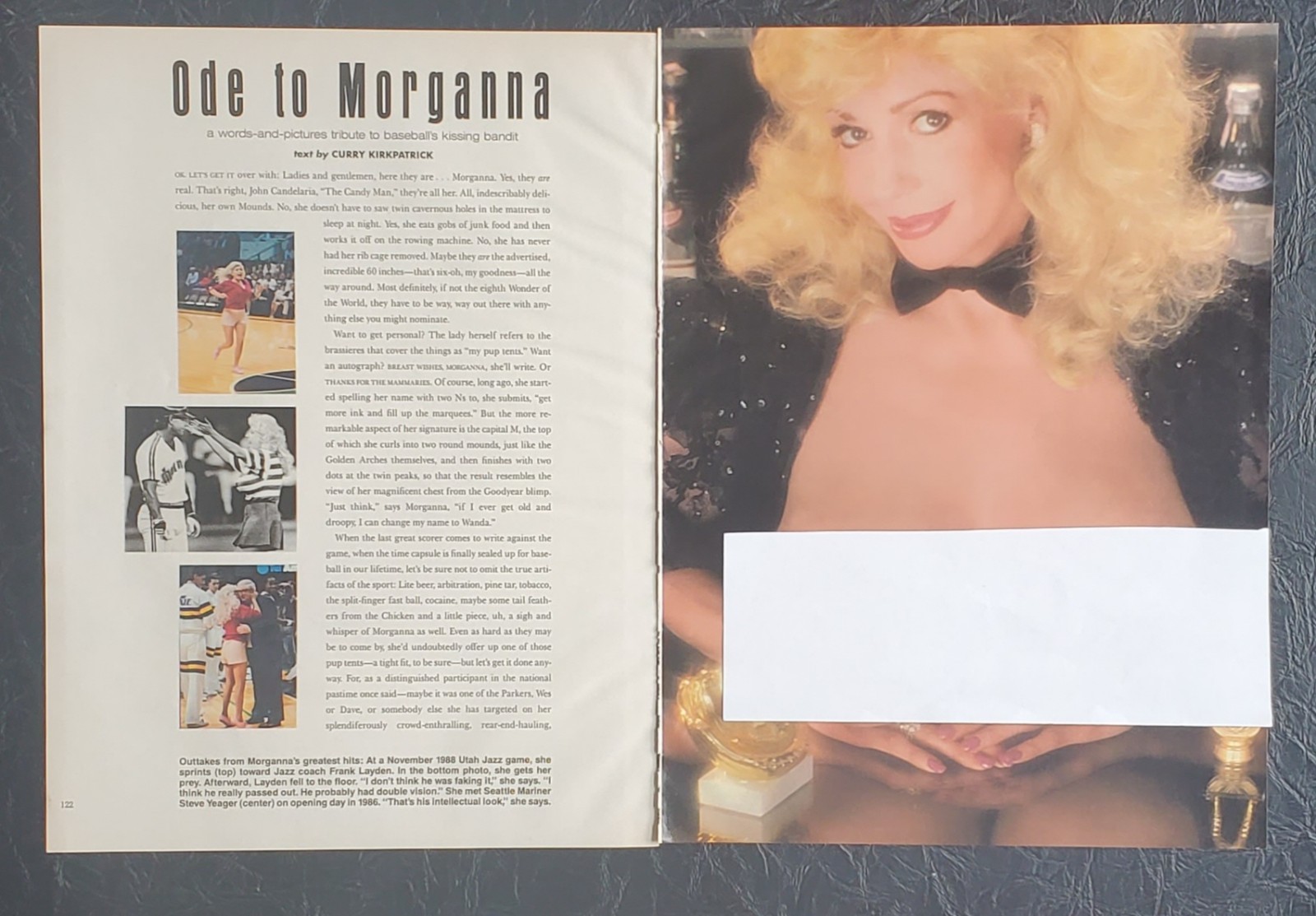 Playboy PICTORIAL ONLY – MORGANNA THE KISSING BANDIT September, 1989 4 pages