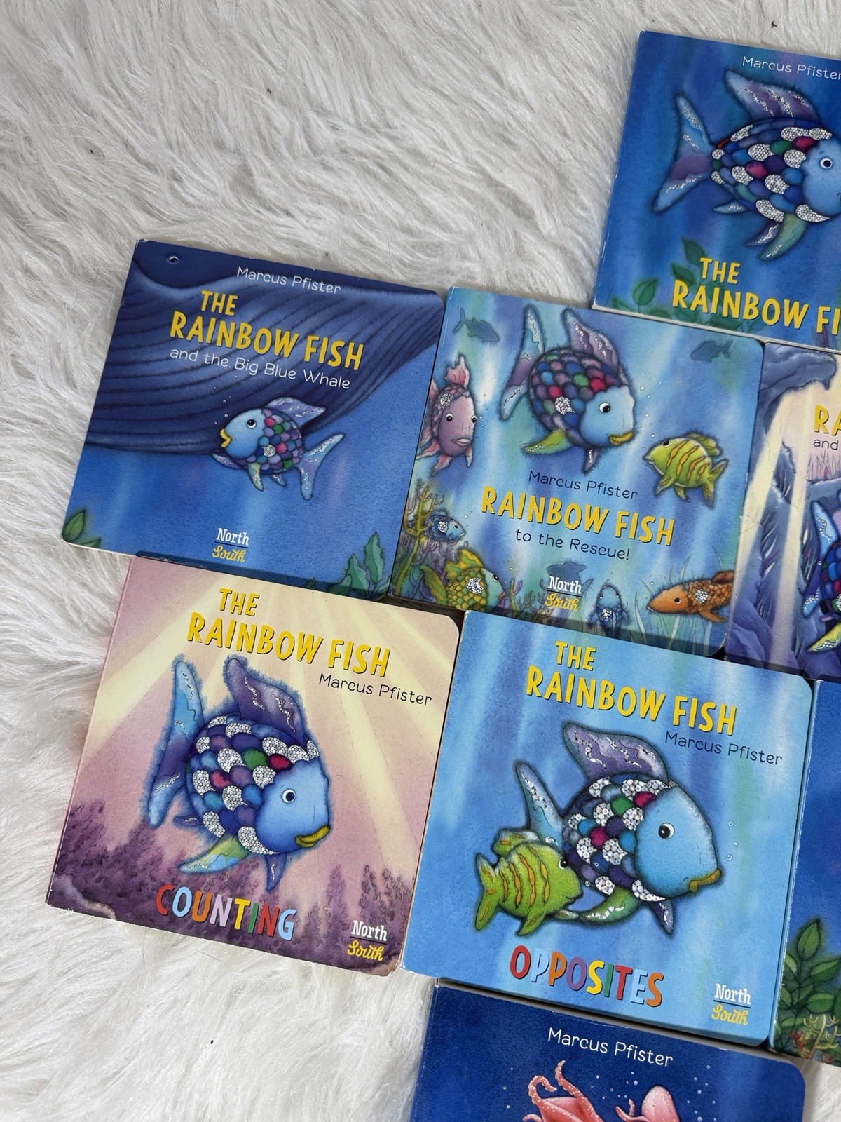 Lot of 9 The Rainbow Fish Board Books Kids Children Very Good
