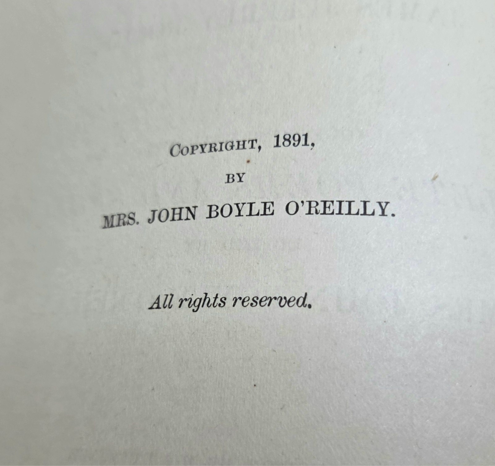 1891 John Boyle O’Reilly His Life Poems and Speeches-Roche-Leather-Antique