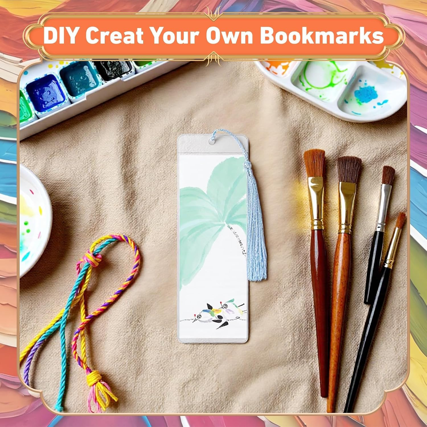 80 Pack Paper Bookmarks with Sleeves & Tassels, Blank White Cardstock Bookmar…