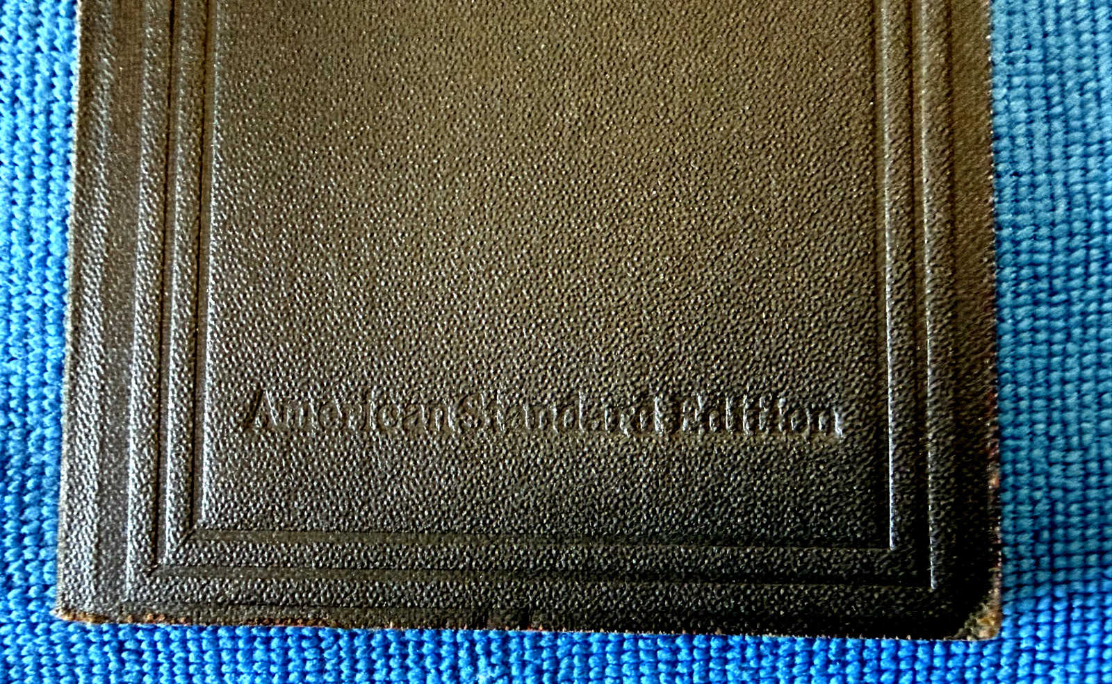 1901 Antique 4″ Book of Psalms revised ASV American Bible Society debossed cover