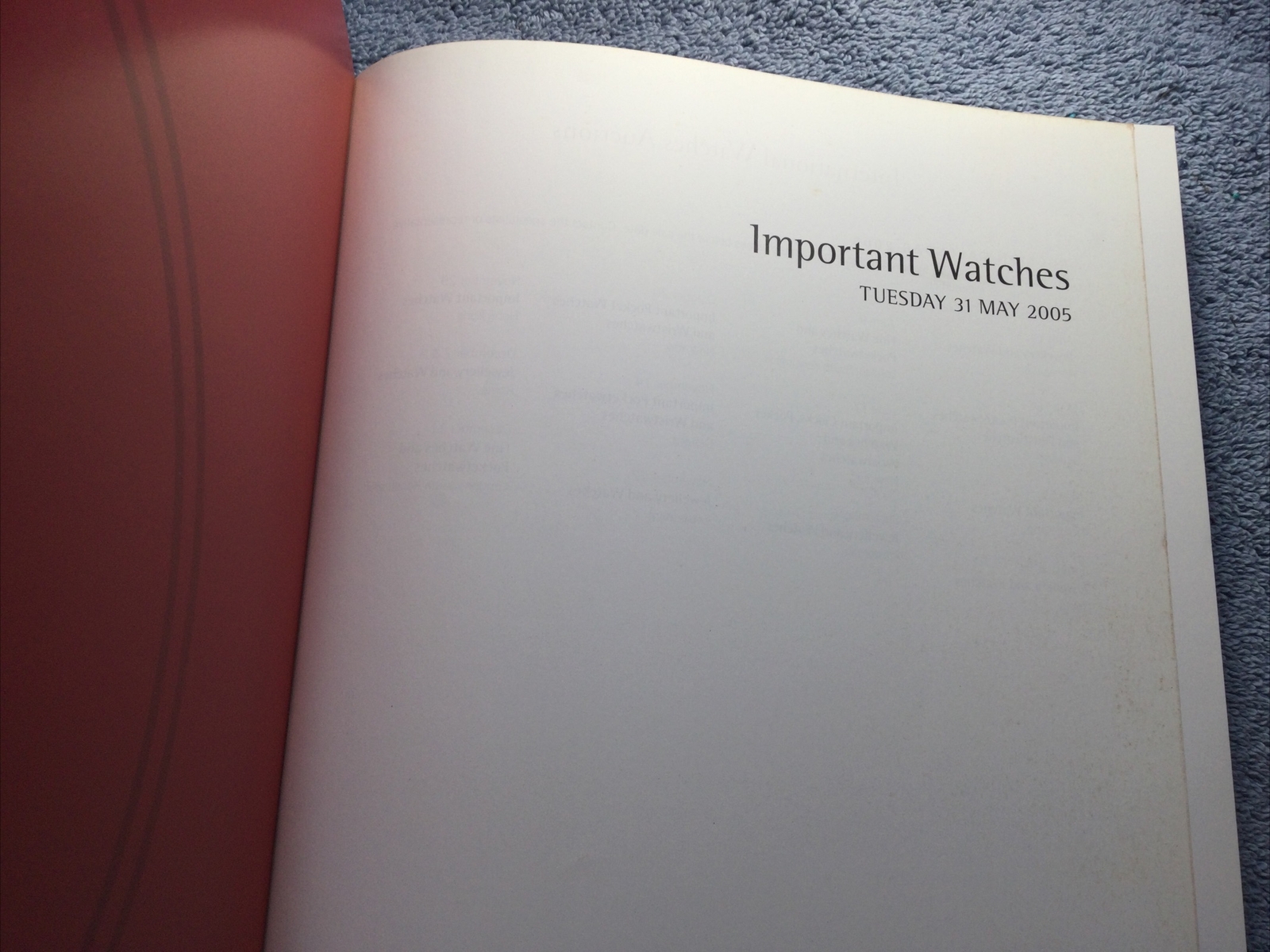 Christies Hongkong Important Watches May 2005 Auctions Book 299 Pages