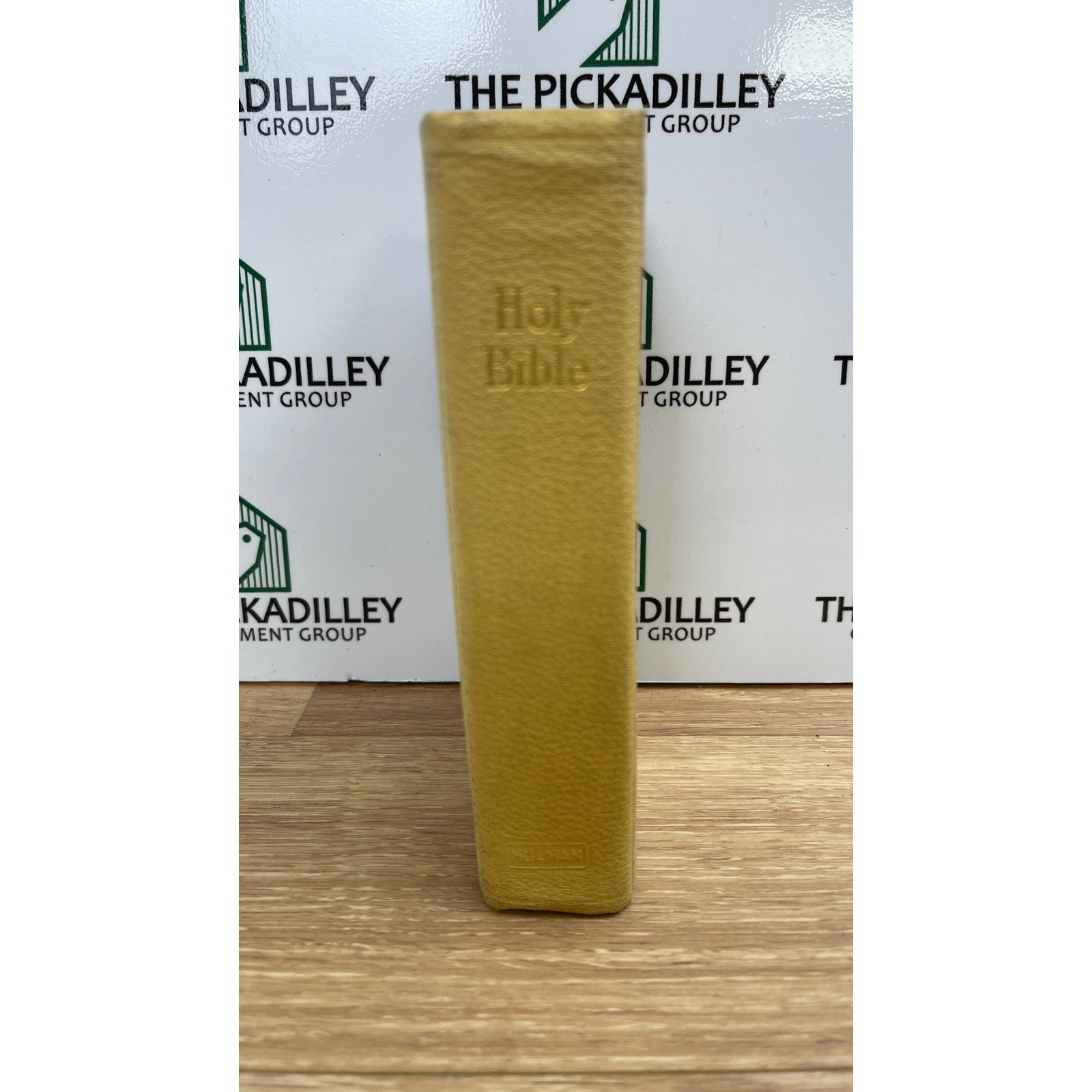 Vintage Holman Edition Holy Bible KJV Gold Cover Pearl Text Personalized Maps